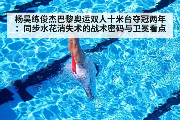 杨昊练俊杰巴黎奥运双人十米台夺冠两年：同步水花消失术的战术密码与卫冕看点 | j9 game